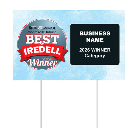 Double-Sided Yard Sign w/ Stake